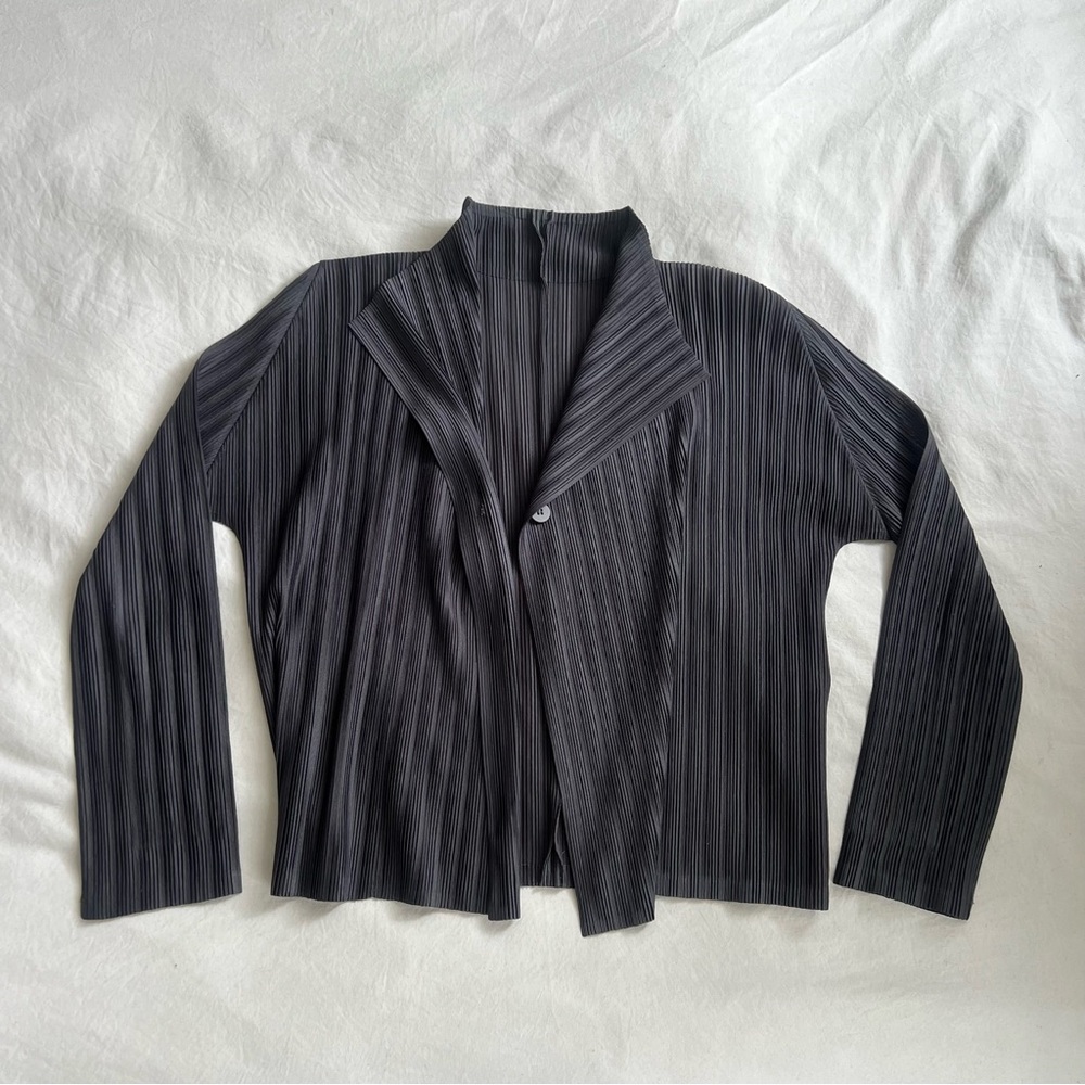 ISSEY MIYAKE PLEATS PLEASE DARK GREY JACKET